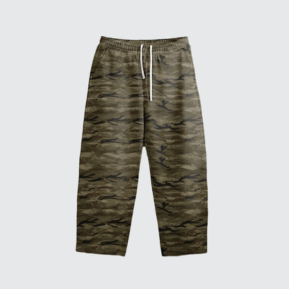 Iron Justice Heavyweight Open-Hem Camo Sweatpants