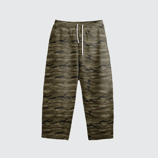 Iron Justice Heavyweight Open-Hem Camo Sweatpants