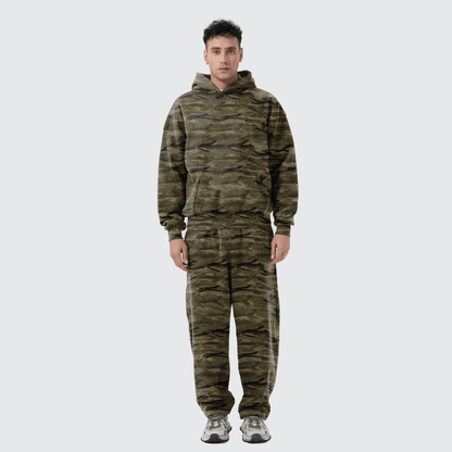Iron Justice Heavyweight Open-Hem Camo Sweatpants