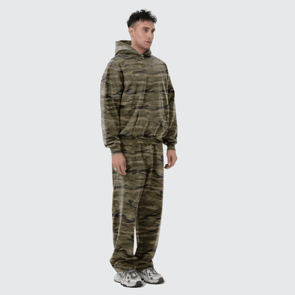 Iron Justice Heavyweight Open-Hem Camo Sweatpants