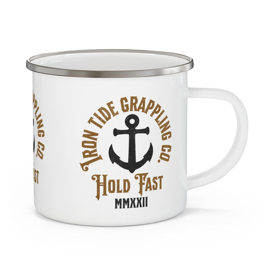 Iron Tide Grappling Co. “Hold Fast” Enamel Camping Mug