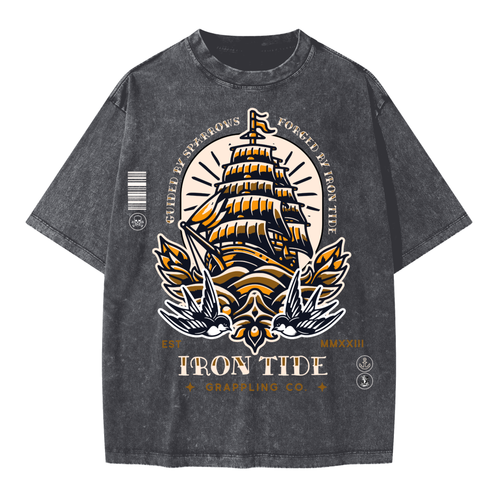 Guided by Sparrows Tee – Vintage Snow Wash Edition