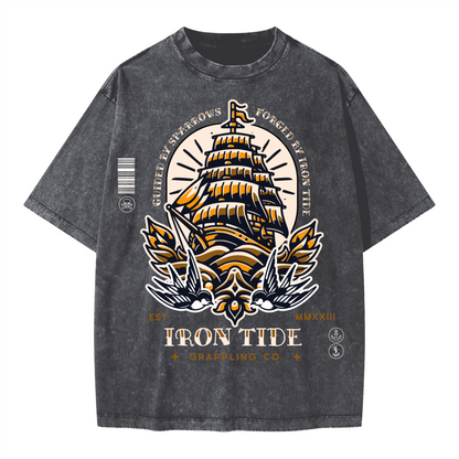 Guided by Sparrows Tee – Vintage Snow Wash Edition
