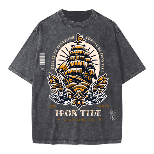 Guided by Sparrows Tee – Vintage Snow Wash Edition