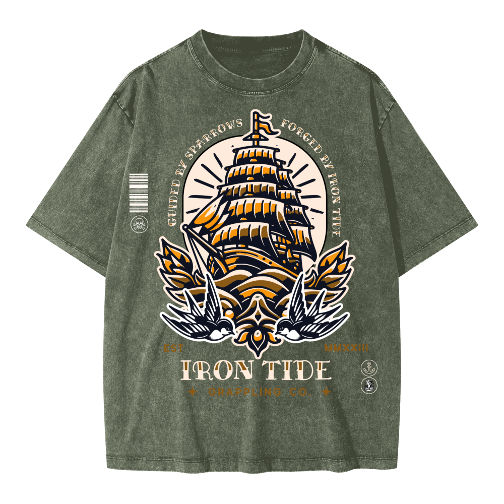 Guided by Sparrows Tee – Vintage Snow Wash Edition