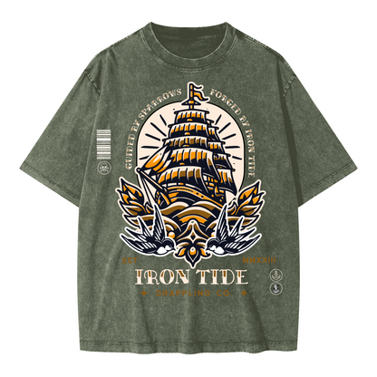 Guided by Sparrows Tee – Vintage Snow Wash Edition