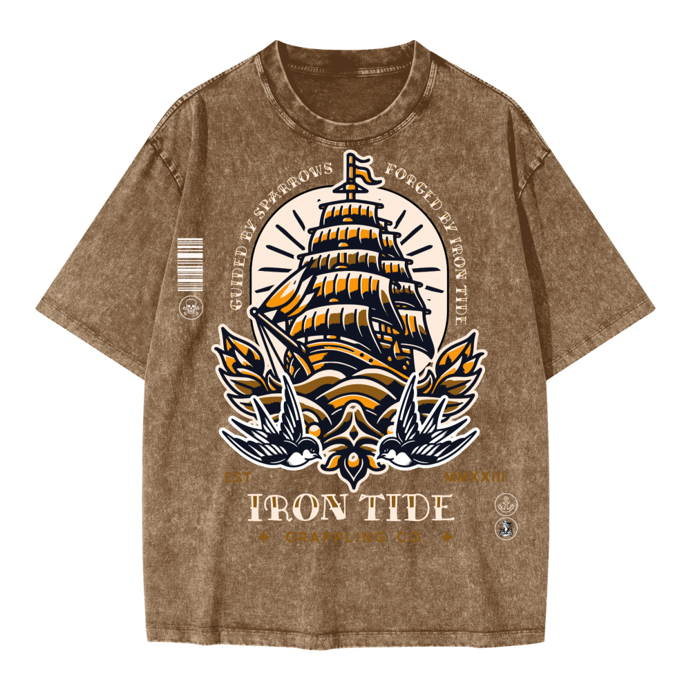 Guided by Sparrows Tee – Vintage Snow Wash Edition