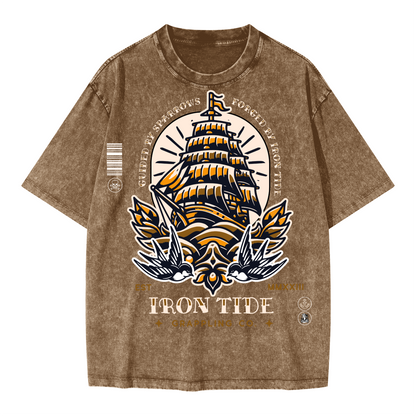 Guided by Sparrows Tee – Vintage Snow Wash Edition