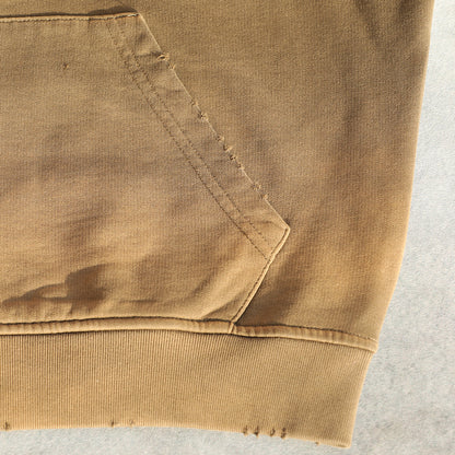 Trace Evidence – Washed Distressed Zip-Up Hoodie