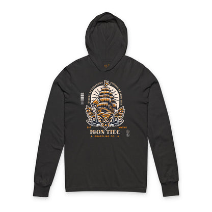 Guided by Sparrows Hooded Long Sleeve Tee – Iron Tide Grappling Co.