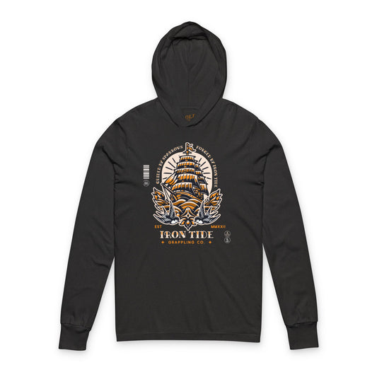 Guided by Sparrows Hooded Long Sleeve Tee – Iron Tide Grappling Co.