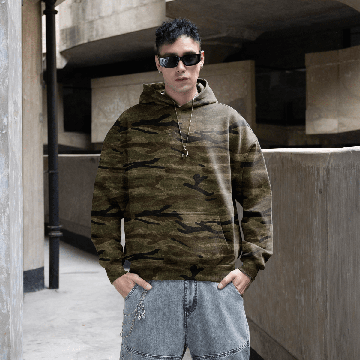 Iron Justice Heavyweight Camo Hoodie
