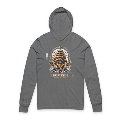 Guided by Sparrows Hooded Long Sleeve Tee – Iron Tide Grappling Co.