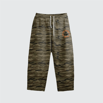 Iron Justice Heavyweight Open-Hem Camo Sweatpants