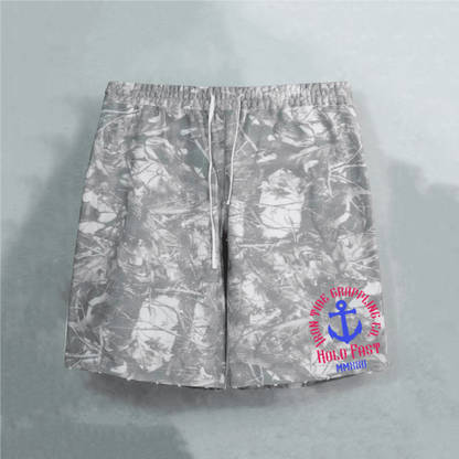 Iron Tide “The Mask Slips” Heavyweight French Terry Camo Shorts