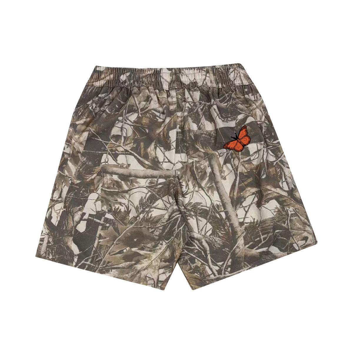 Iron Tide “The Mask Slips” Heavyweight French Terry Woodland Camo Shorts