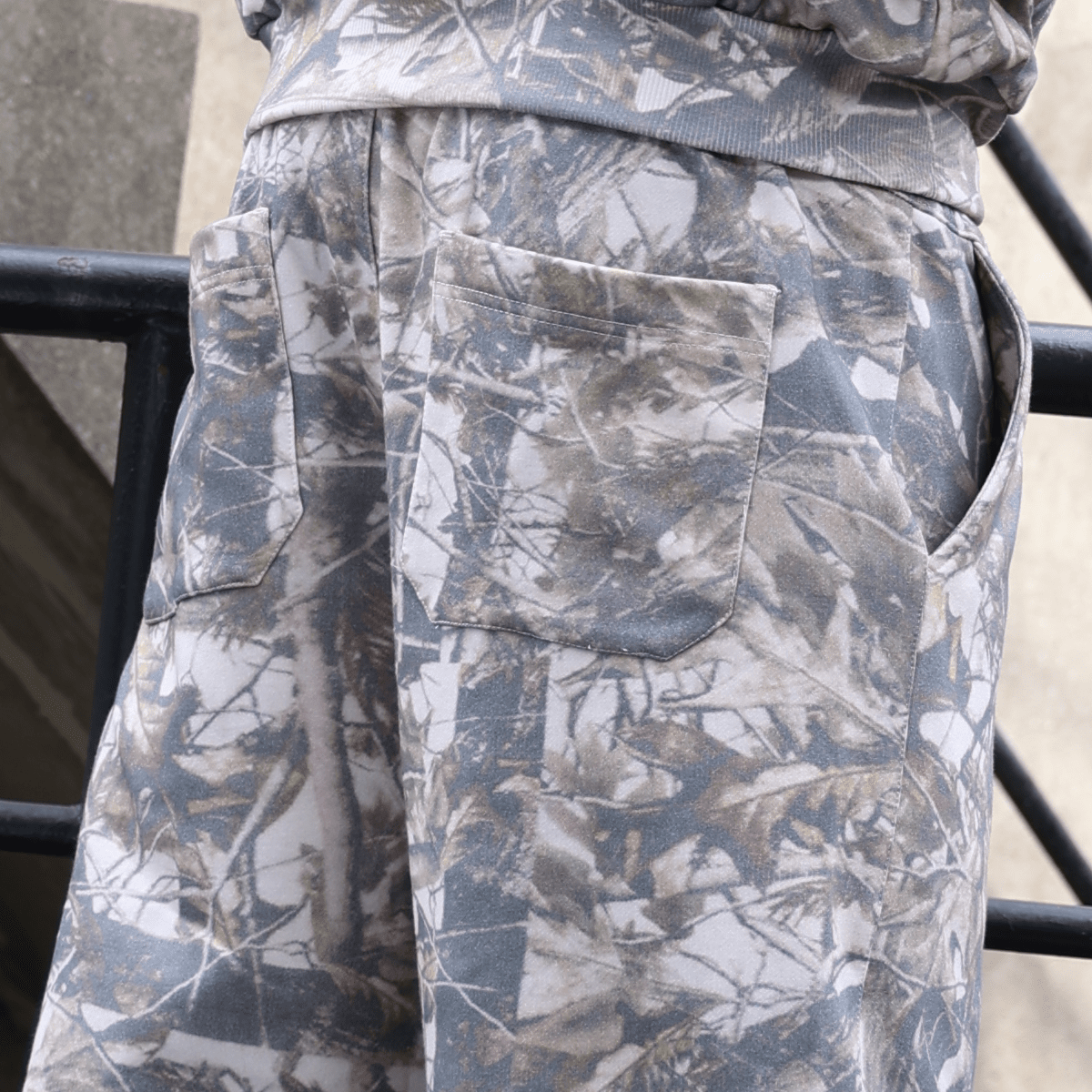 Iron Justice Heavyweight Open-Hem French Terry Camo Sweatpants
