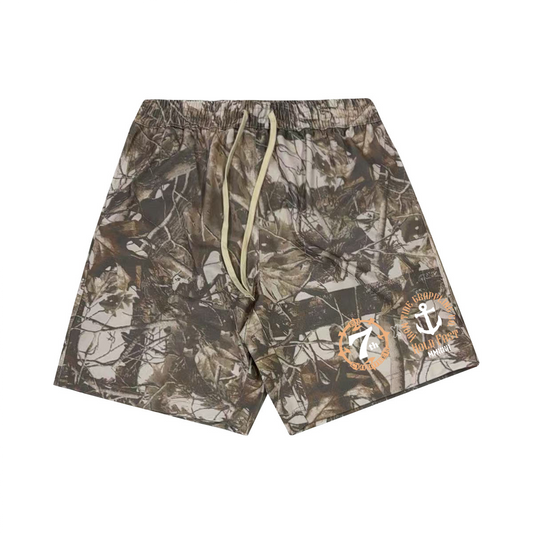 7th Chamber – Heavyweight French Terry Camo Shorts