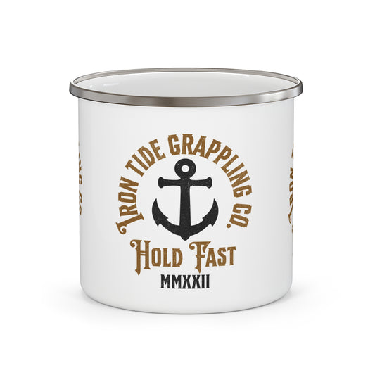 Iron Tide Grappling Co. “Hold Fast” Enamel Camping Mug