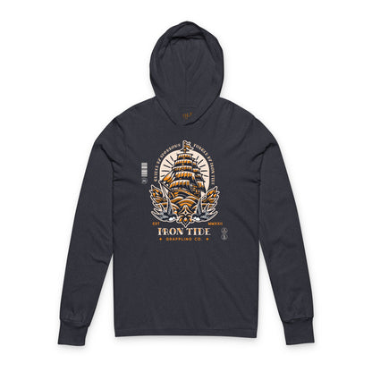 Guided by Sparrows Hooded Long Sleeve Tee – Iron Tide Grappling Co.