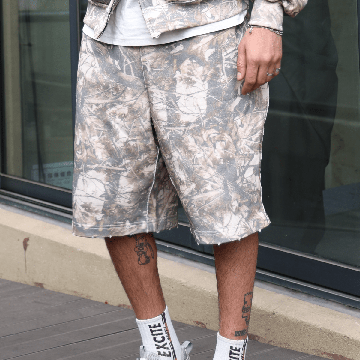 Iron Justice Heavyweight French Terry Camo Shorts