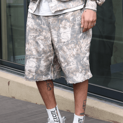 Iron Justice Heavyweight French Terry Camo Shorts