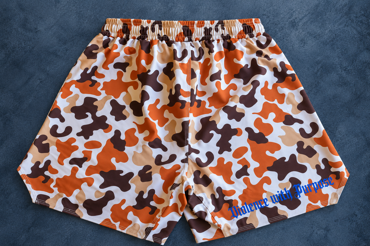 Presale Iron Tide Grappling Shorts – "Duck Camo"